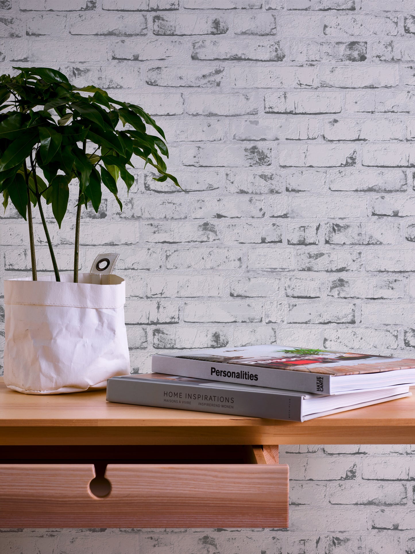 A.S. Création Vinyl Tapete Best of Wood`n Stone Steine Mauer Grau Wandtapete