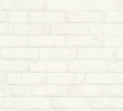 A.S. Création Stein  Vinyl Tapete Best of Wood`n Stone Weiß Wandtapete Design