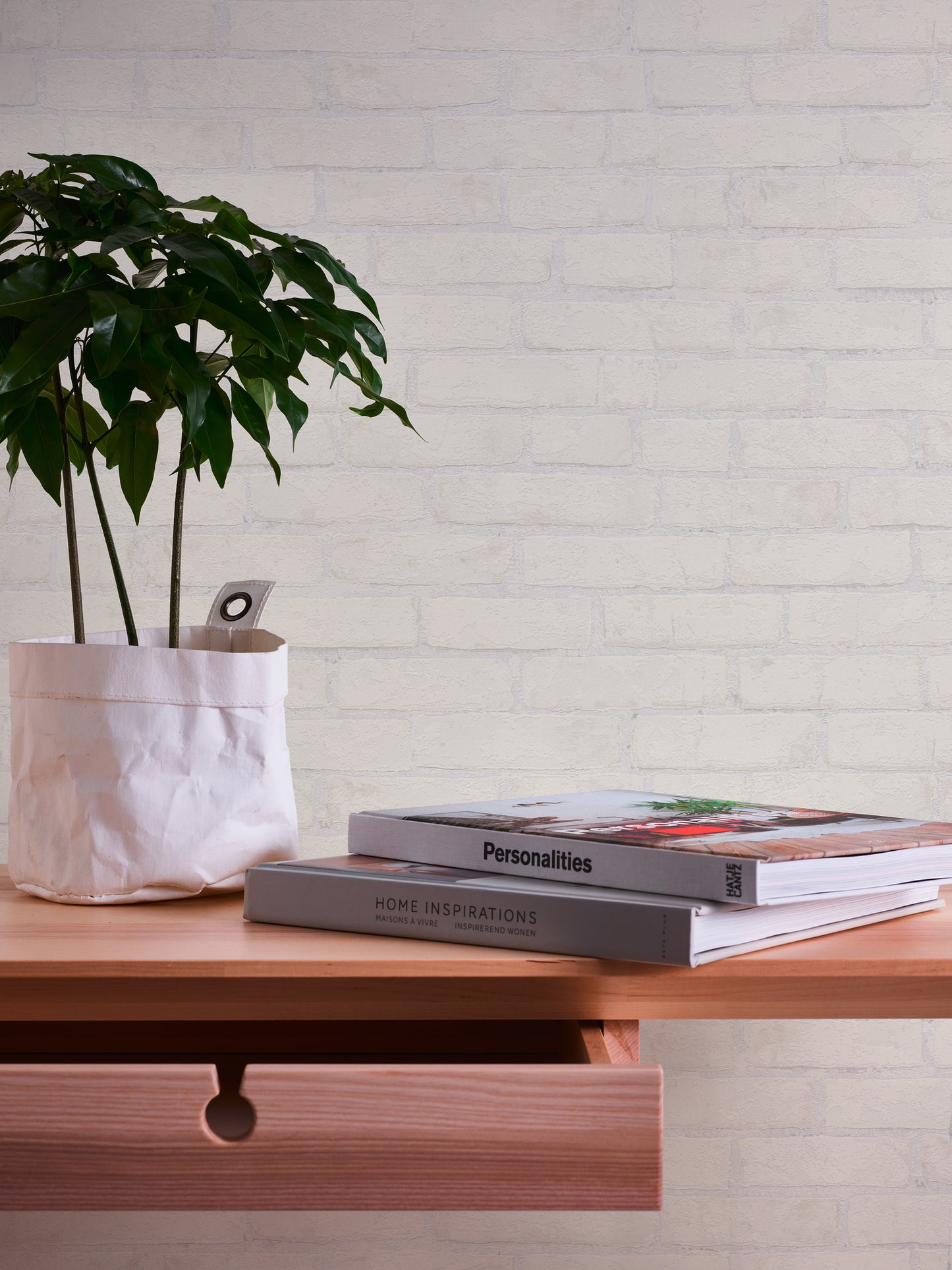 A.S. Création Stein  Vinyl Tapete Best of Wood`n Stone Weiß Wandtapete Design