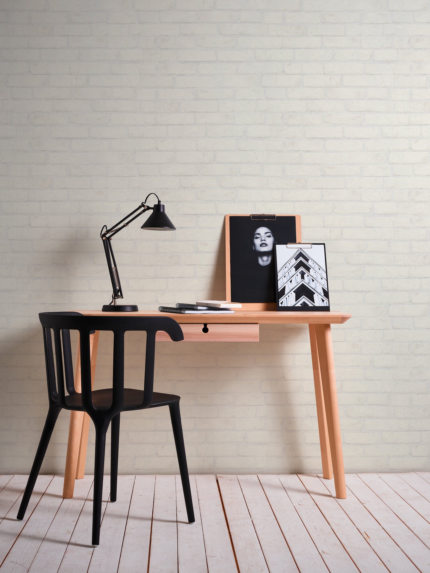 A.S. Création Stein  Vinyl Tapete Best of Wood`n Stone Weiß Wandtapete Design