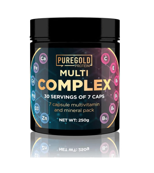 Pure Gold Protein Multi Complex 250g Vitamine C Nährstoffe Kapseln Mineralstoffe