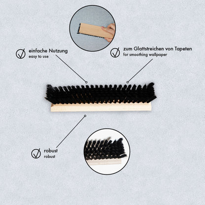 Tapezierbürste Tapezierwischer Tapetenbürste Wischer Maler Bürste 23,5 x 6 cm