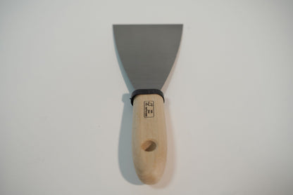 Malerspachtel 80 mm Spachtel Gipsspachtel Holzgriff Stahlblatt
