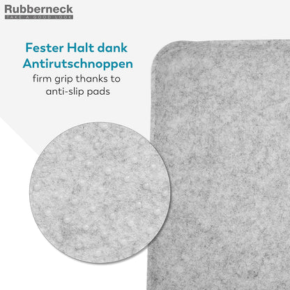 8x Rubberneck Filz Sitzkissen Stuhlkissen Filzkissen Kissen eckig dunkelgrau