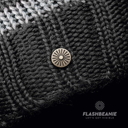 Rubberneck Flash Beanie Kinder Mütze grau Mütze Reflektoren gefüttert Fleece