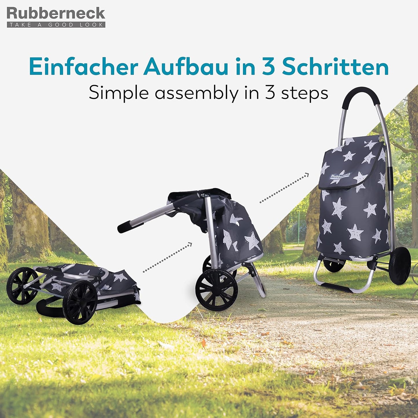 skanfriends Shopper Einkaufstrolley Einkaufswagen Trolley Einkaufstasche 52L
