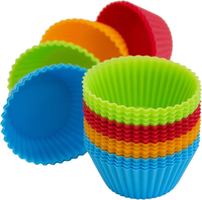 Oxid7 24 Muffinformen Silikon Cupcakeförmchen Muffin Form Backförmchen Förmchen