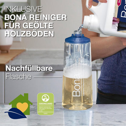 Bona Premium Sprüh Mop Holz Parkett Komplett Bodenwischer Sprühwischer Wischmop