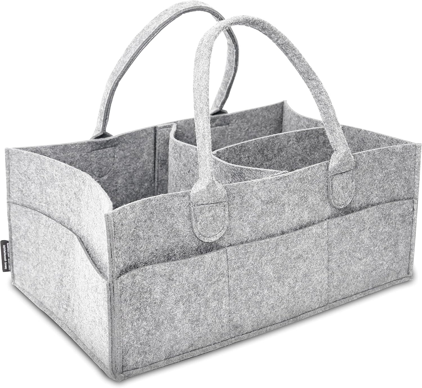 RUBBERNECK Premium Filz Wickeltasche M dunkelgrau Tasche Baby Uni Organizer