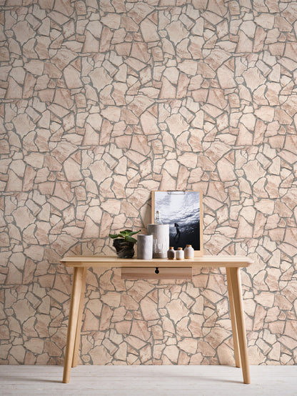 Steintapete Beige Vliestapete 927323 Wandtapete A.S. Création Tapete