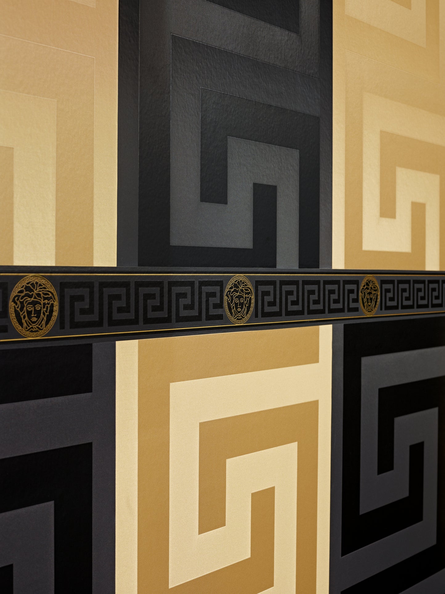 Versace Home Unitapete Schwarz 935234 Luxus Vlies Designertapete Tapete Design