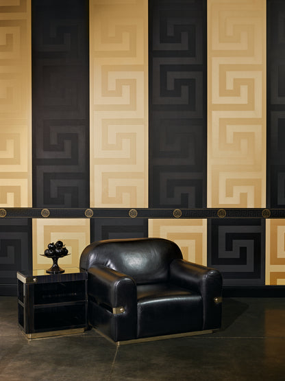Versace Home Unitapete Schwarz 935234 Luxus Vlies Designertapete Tapete Design