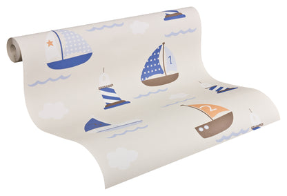 A.S. Création Kinderzimmertapete Blau Papiertapete 935548 Wandtapete