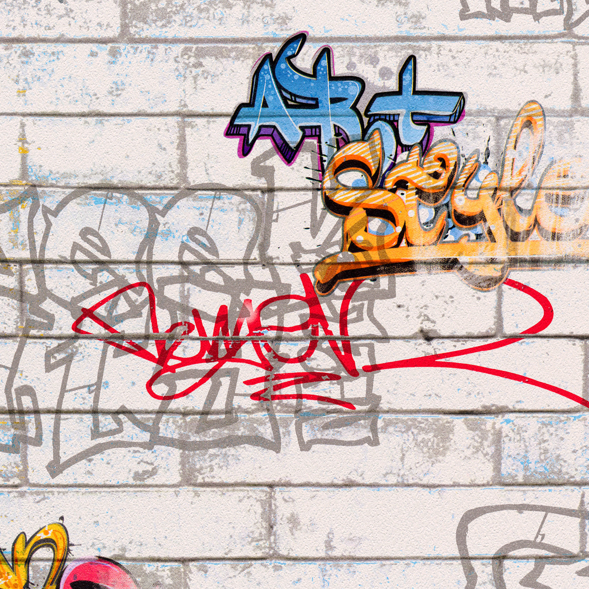 A.S. Création Graffiti Tapete Bunt Papiertapete 935611 Wandtapete