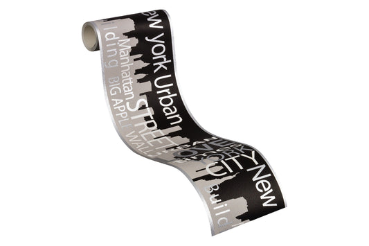 A.S. Création Tapete Schwarz 935671 Wandtapete Papier Papier Rolle Borte Bordüre