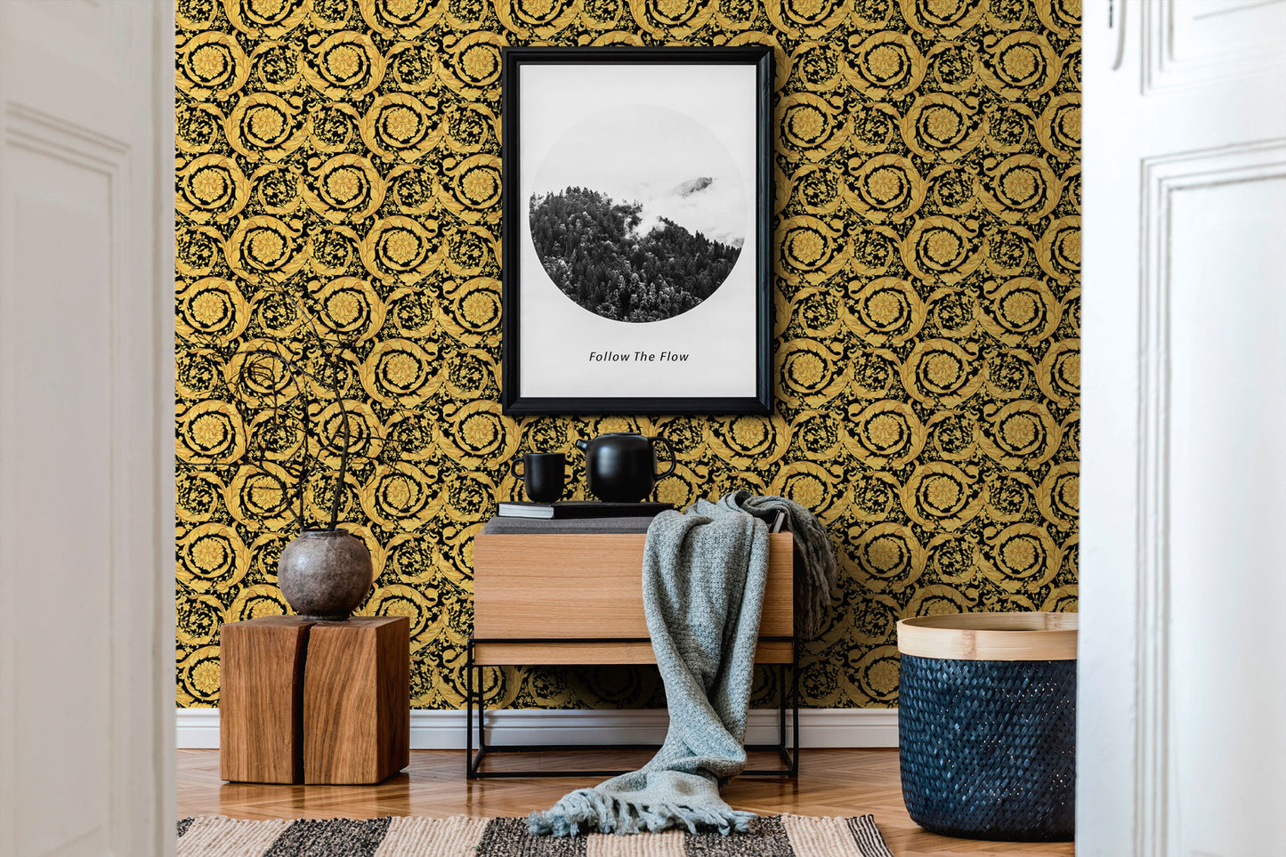 Versace Home Designtapete Gold 935834 Luxus Vlies Designertapete Tapete Design