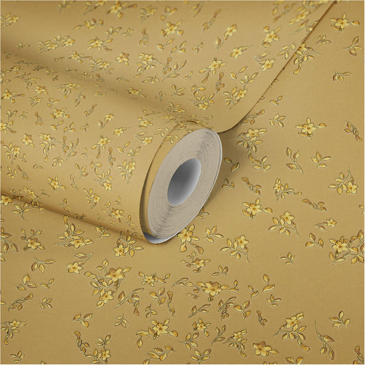 Versace Home Blumentapete Gold 935853 Luxus Vlies Designertapete Tapete Design