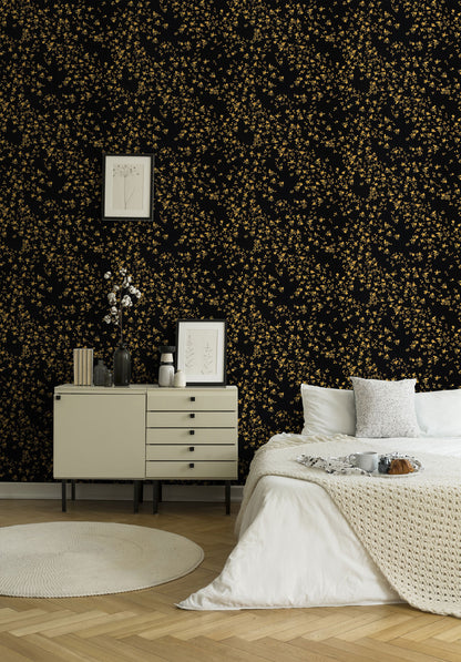 Versace Home Blumen Tapete Schwarz 935854 Luxus Vlies Designertapete Design