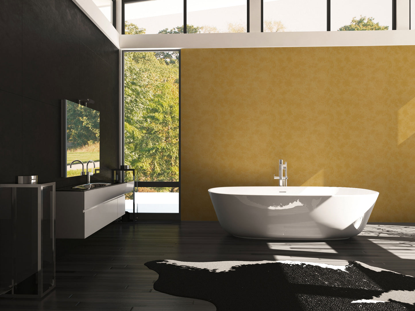 Versace Home Unitapete Gelb 935913 Luxus Vlies Designertapete Tapete Design