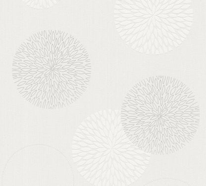 A.S. Création Punktetapete Kreistapete Creme 937922 Tapete Simply White Wand