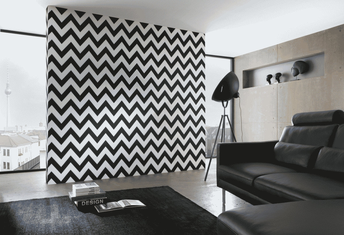 A.S. Création Geometrische Tapete Schwarz 939431 Tapete Black & White Wandtapete