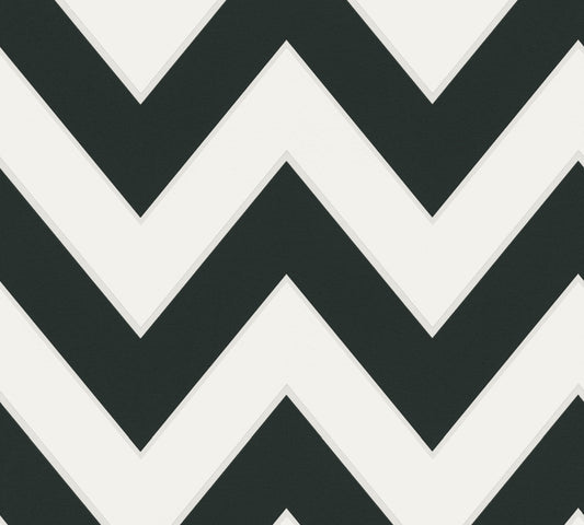 A.S. Création Geometrische Tapete Schwarz 939431 Tapete Black & White Wandtapete