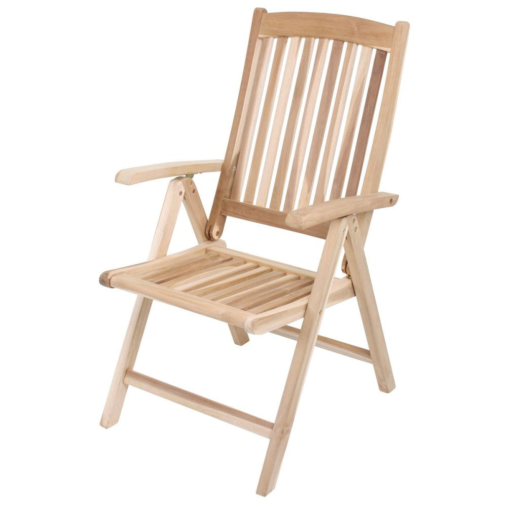 Garden Pleasure Teak Hochlehner Java Holz Garten Stuhl Sessel Möbel klappbar