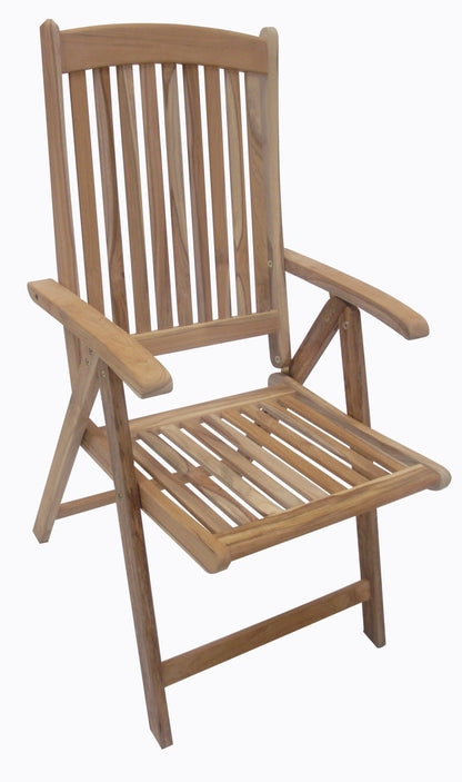 Garden Pleasure Teak Hochlehner Java Holz Garten Stuhl Sessel Möbel klappbar