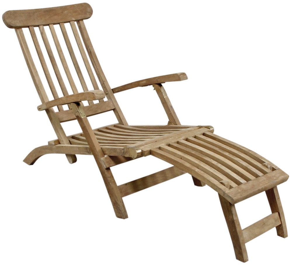 Garden Pleasure Teak Deckchair Garten Holz Relax Liege Sonnenliege Möbel