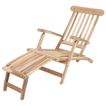 Garden Pleasure Teak Deckchair Garten Holz Relax Liege Sonnenliege Möbel