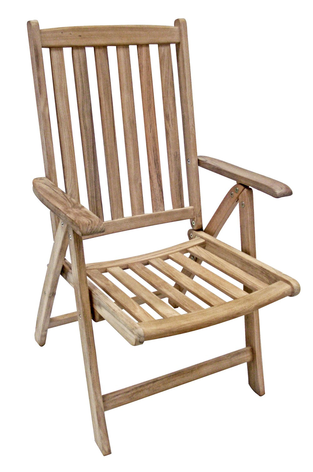 Garden Pleasure Teak Hochlehner Solo Holz Garten Stuhl Sessel Möbel klappbar