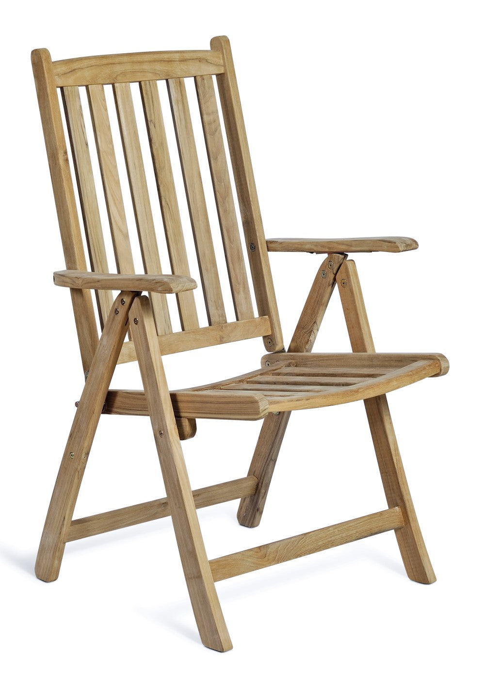 Garden Pleasure Teak Hochlehner Solo Holz Garten Stuhl Sessel Möbel klappbar