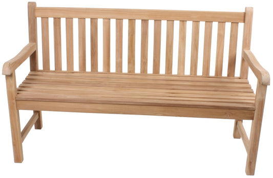 Garden Pleasure Teak Garten Bank Solo 3-Sitzer Sitzbank Essbank Möbel Holzbank