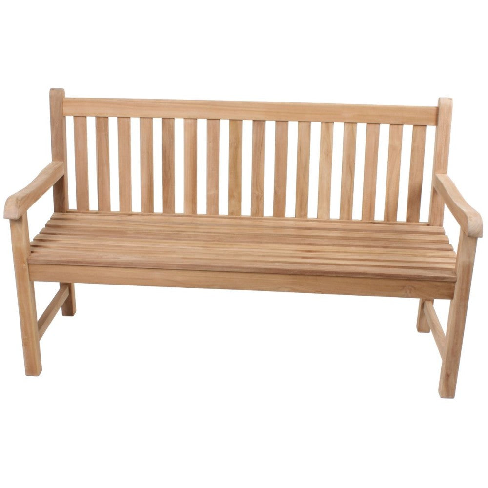 Garden Pleasure Teak Garten Bank Solo 3-Sitzer Sitzbank Essbank Möbel Holzbank