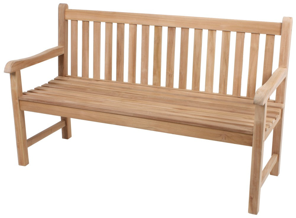 Garden Pleasure Teak Garten Bank Solo 3-Sitzer Sitzbank Essbank Möbel Holzbank