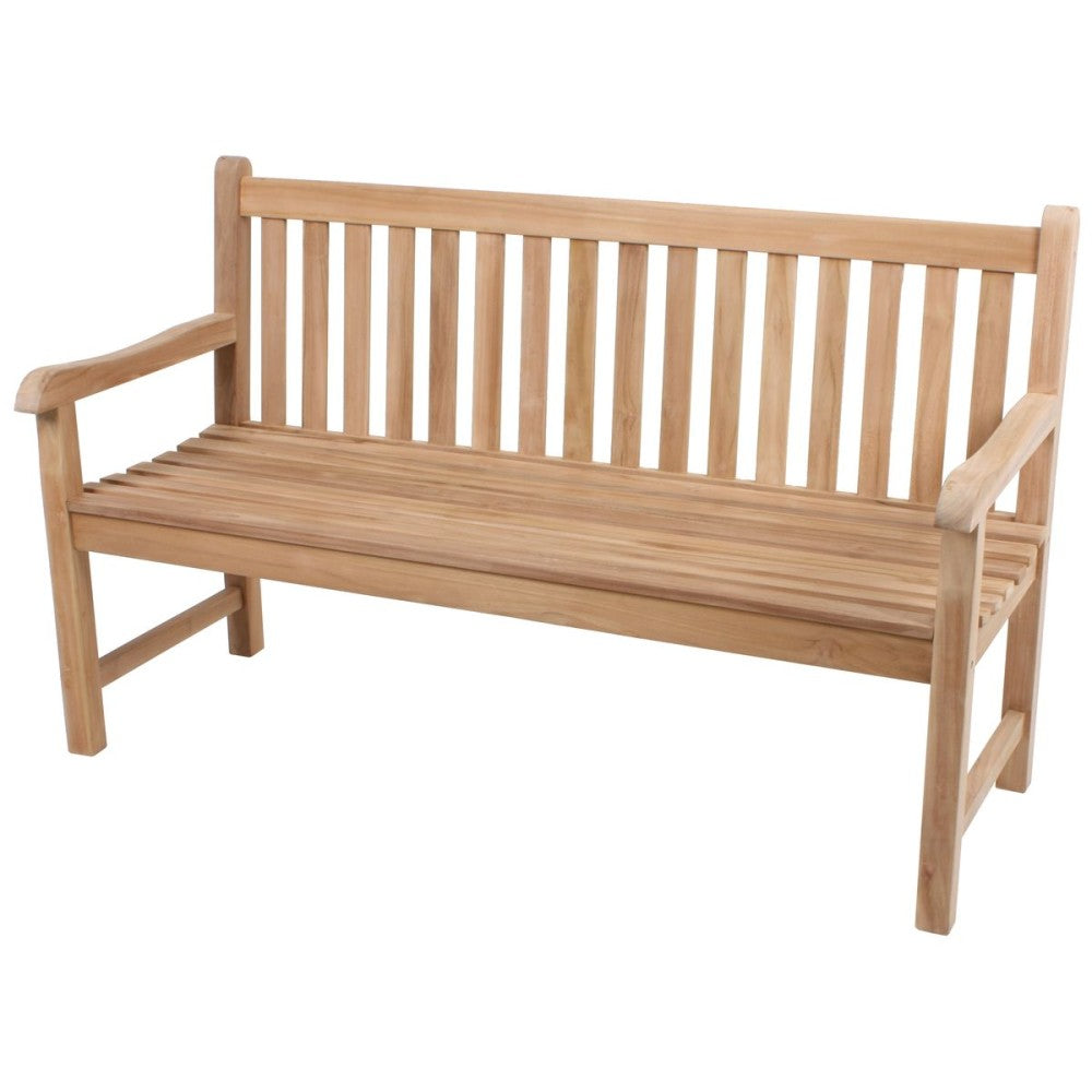 Garden Pleasure Teak Garten Bank Solo 3-Sitzer Sitzbank Essbank Möbel Holzbank