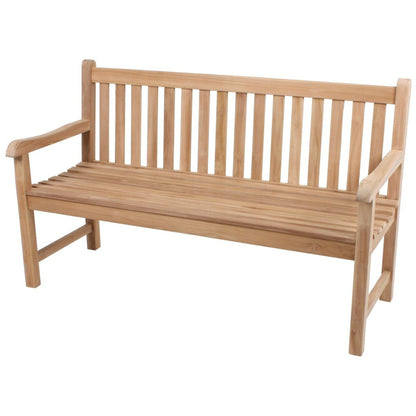 Garden Pleasure Teak Garten Bank Solo 3-Sitzer Sitzbank Essbank Möbel Holzbank