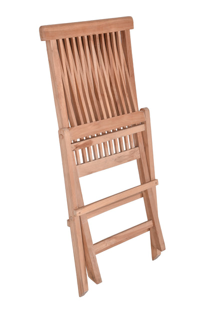 2x Garden Pleasure Teak Garten Klappstuhl Holz Balkon Stuhl Stühle klappbar