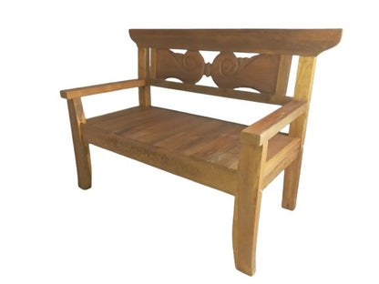 Teak Bank PADAR 2-Sitzer Holz Sitzbank Gartenbank Garten Möbel Holzbank massiv