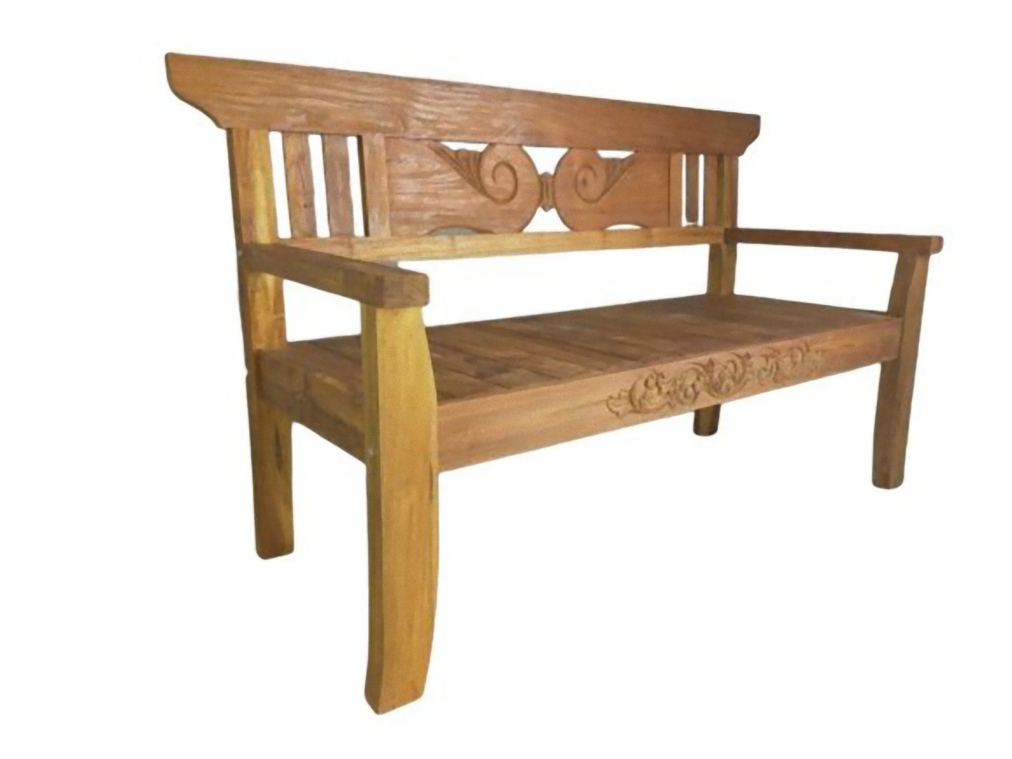Teak Bank PADAR 3-Sitzer Holz Sitzbank Gartenbank Garten Möbel Holzbank massiv