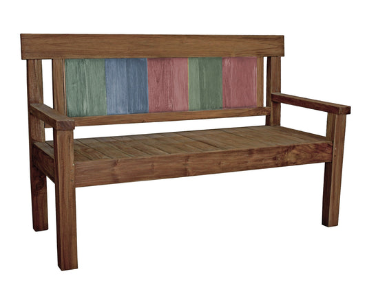 Teak Bank TIMOR 3-Sitzer Holz Gartenbank Sitzbank Garten Möbel Holzbank massiv