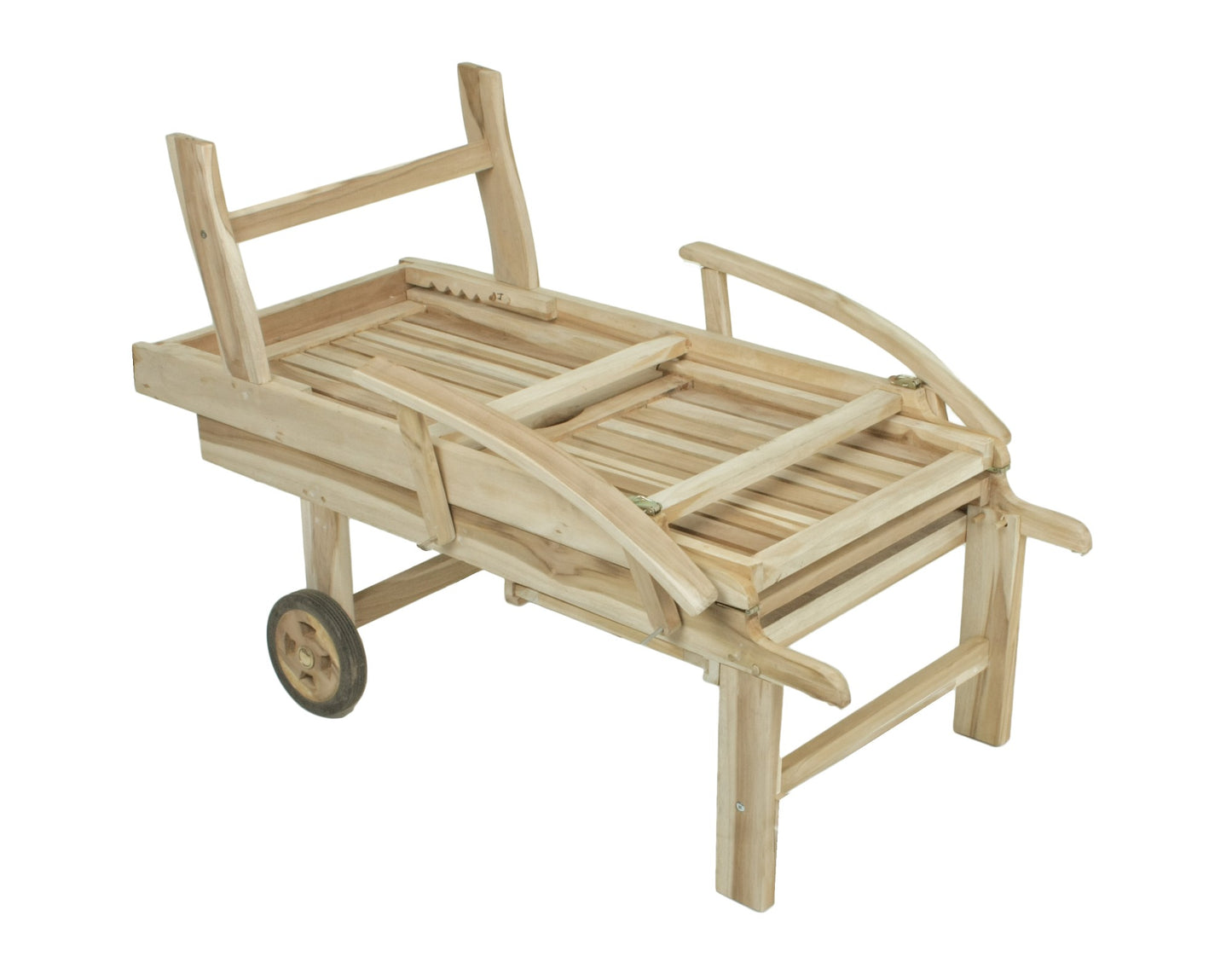 Sonnenliege JAVA klappbar Braun Holz Garten Liege Relaxliege Holzliege Outdoor