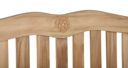 Garden Pleasure Bank ROMANG, 2-Sitzer Holz Teak Gartenbank Bank Garten Möbel