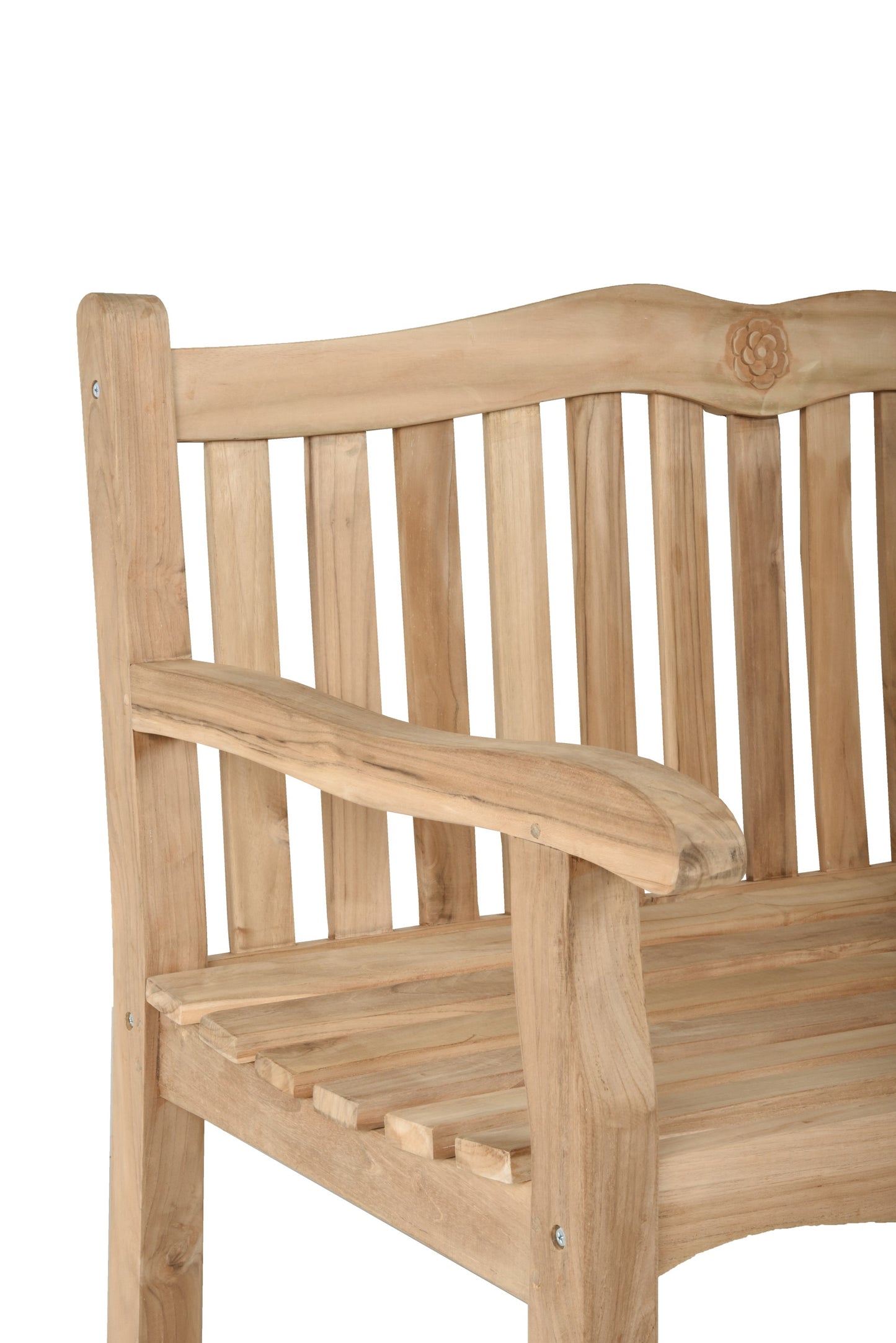Garden Pleasure Bank ROMANG, 2-Sitzer Holz Teak Gartenbank Bank Garten Möbel