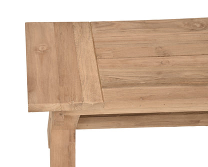 Bank KISAR Teak recycelt natur Gartenbank Garten Terrasse Sitzbank Parkbank Holz