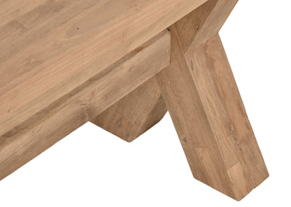Bank KISAR Teak recycelt natur Gartenbank Garten Terrasse Sitzbank Parkbank Holz