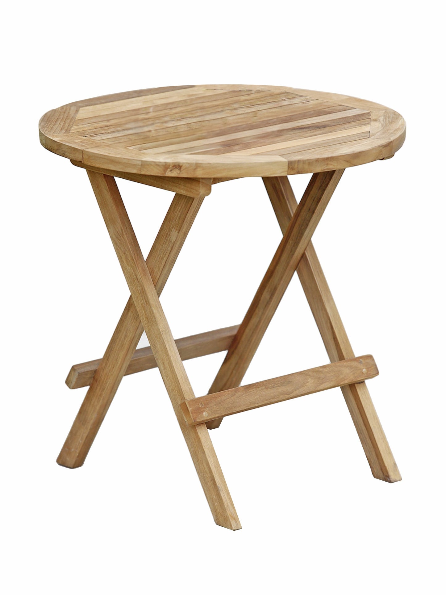 Beistelltisch MITAN rund Teak natur Ø50 Bistro Tisch Gartentisch Garten Möbel