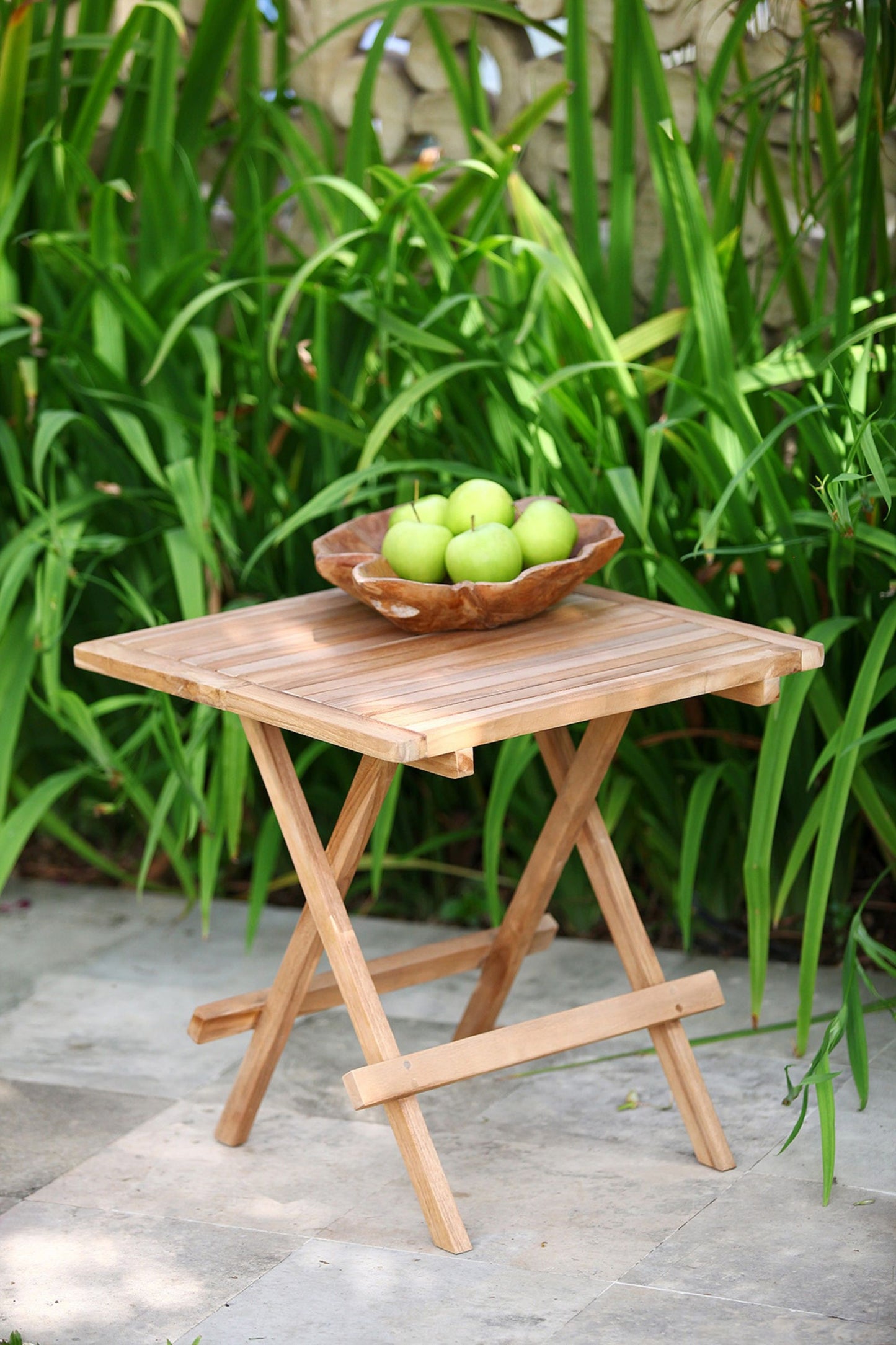Beistelltisch SIMUK quadratisch Teak Tisch Gartentisch Gartenmöbel Möbel Outdoor