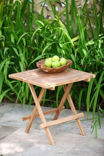 Beistelltisch SIMUK quadratisch Teak Tisch Gartentisch Gartenmöbel Möbel Outdoor