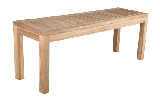 Bank BIARO 2-Sitzer Teak Gartenbank Garten Terrasse Sitzbank Parkbank Holz Möbel